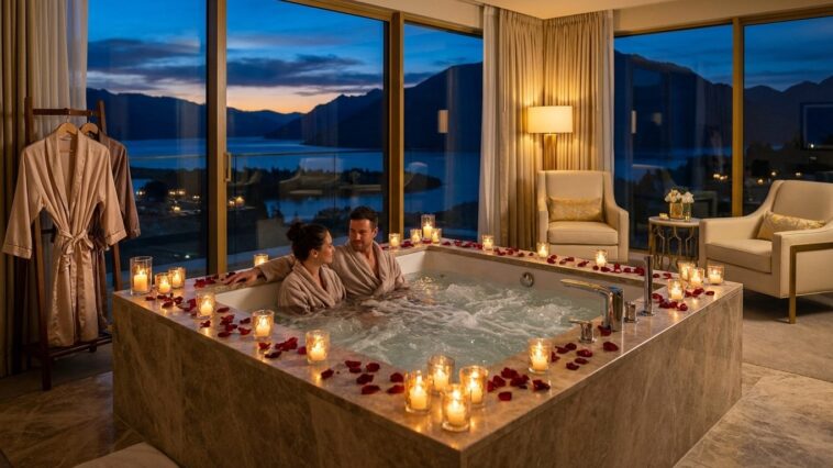 Hôtel romantique avec jacuzzi privatif : sélection par région