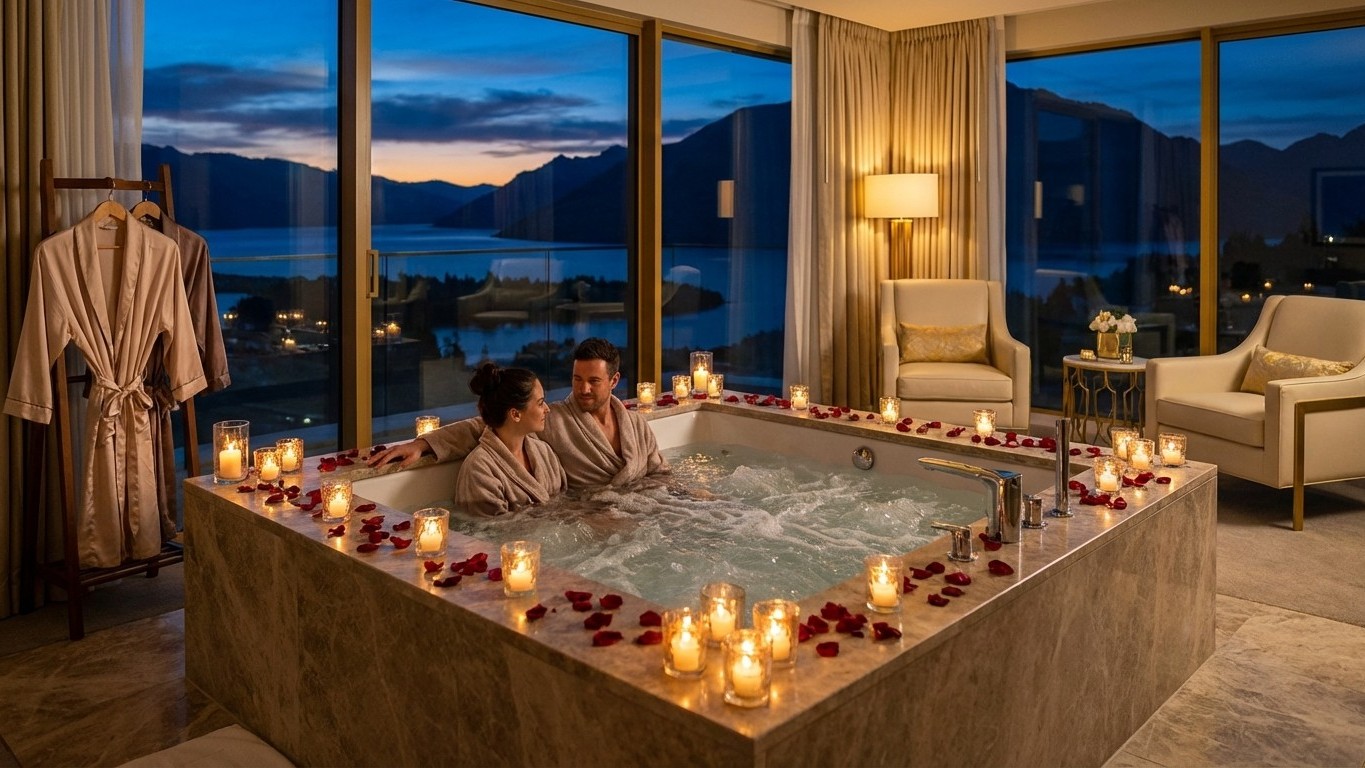Hôtel romantique avec jacuzzi privatif : sélection par région