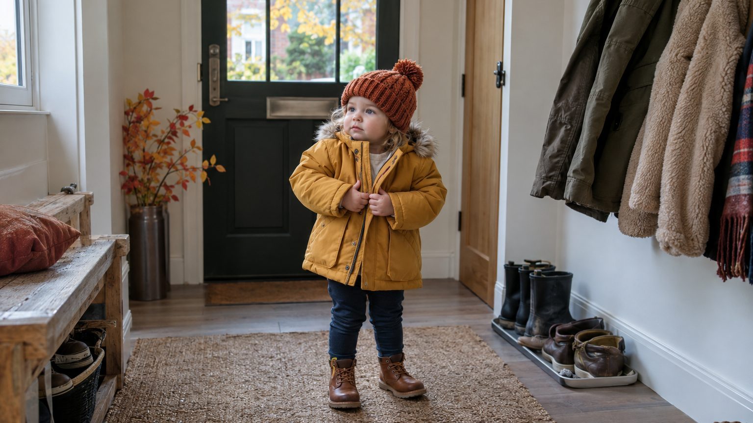 Enfant de 2 ans qui refuse de mettre son manteau : pourquoi et 7 astuces qui marchent