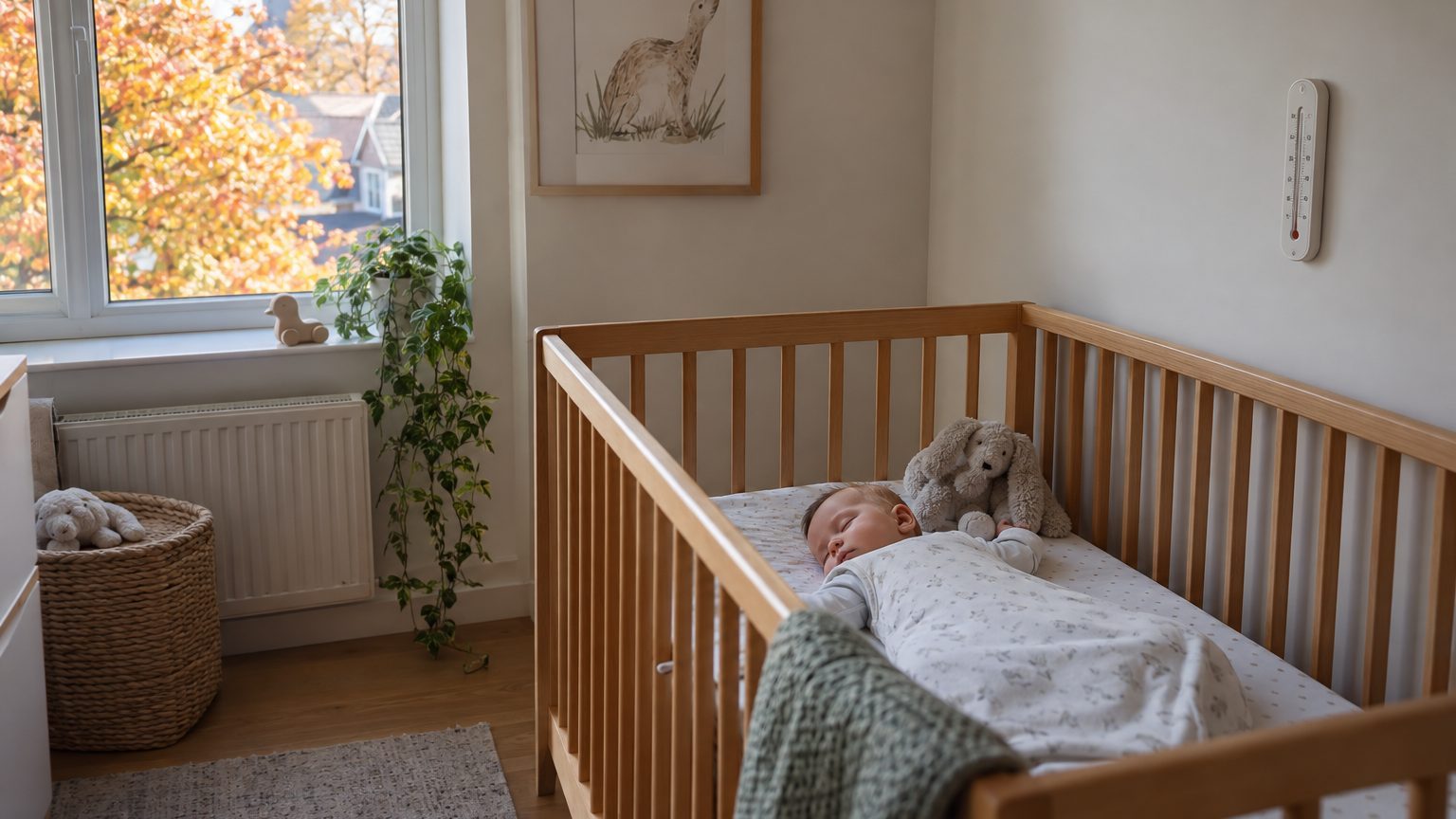 Température de la chambre de bébé en hiver : le bon réglage, comment l'habiller et les erreurs de chauffage à éviter